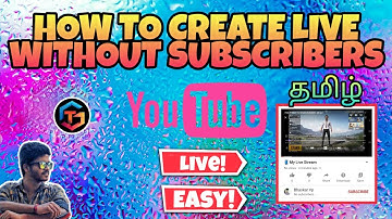 How to Mobile Live Stream without 1000 Subscribers on Youtube in Tamil - Gamers Tamil