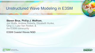 Unstructured Wave Modeling in E3SM