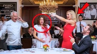 Mistress THROWS Wine at Pregnant Wife in Restaurant—Millionaire Doesn't Know Owner Is Her Dad!