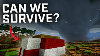 Can we build a TORNADO-PROOF Minecraft base in 20 minutes