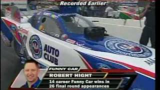 Celebrity Robert Hight VS. Ashley Force Hood with Interviews Fire Bird Raceway  2010..mpg Wealth