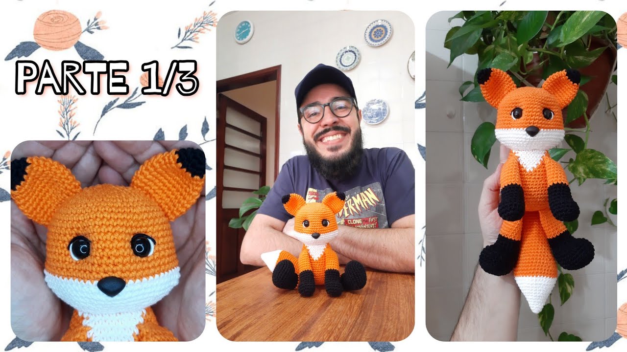 Raposa Amigurumi Passo a Passo - Henri a Raposa - Bichinhos do Ti 2 ( Parte 1/3 ) #tiagoamigurumi