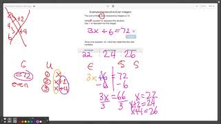 Algebra Topic 1-2- Consecutive Integer (Even & Odd) Notes