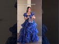 Which Look is Better? Corset or No Corset 💙 #fashion #partyattire #yt #ytshorts #reels #viral #reels