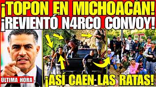 ¡HARFUCH EXPLOTA a CONVOY de N4RC0S en BRUTAL TOPON en LA PIEDAD, MICHOACÁN; EJERCITO vs MUGROSOS!