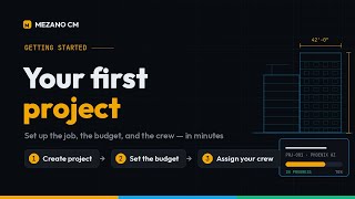 How to Create a Project in Mezano CM | Construction Project Management Tutorial