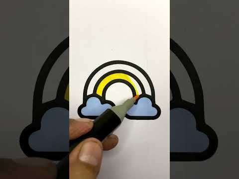 Satisfying marker filling ASMR 🌈✨#shorts