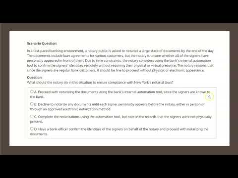 NYS Notary Public iPREP Banking #8 Q1