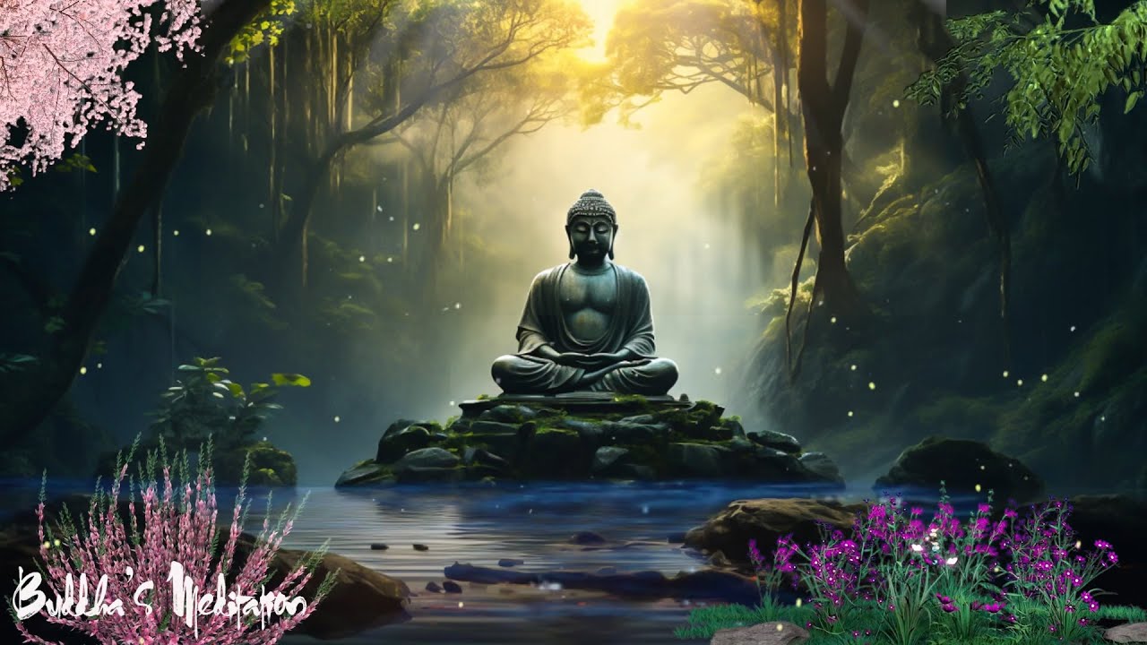 Buddha's Flute Music: Peaceful Cherry Blossom Garden Healing | Music ...