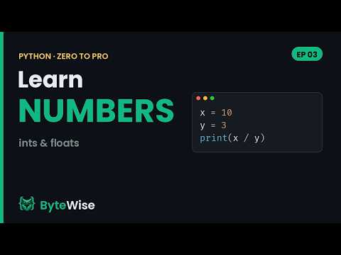 Python Numbers Explained (int, float & Math) | Zero to Pro #3