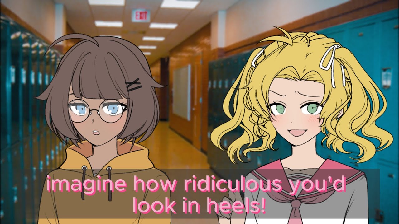 ASMR Nerd and Cheerleader Fight over You YouTube