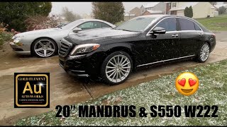 MANDRUS 20” Install On 2014 S550 W222 4Matic Mercedes Benz - Gold Element Autoworks LLC
