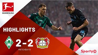 Thumbnail for Werder Bremen vs Bayer Leverkusen (2-2) | 24/25 | Round 8 | Bundesliga Highlights - SportyTV