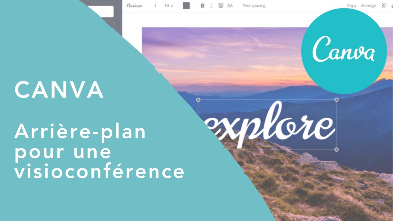 Tutoriel Canva 6 "arrièreplan pour une visioconférence" YouTube