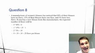 Expected Value Calculation - Statistics - #8