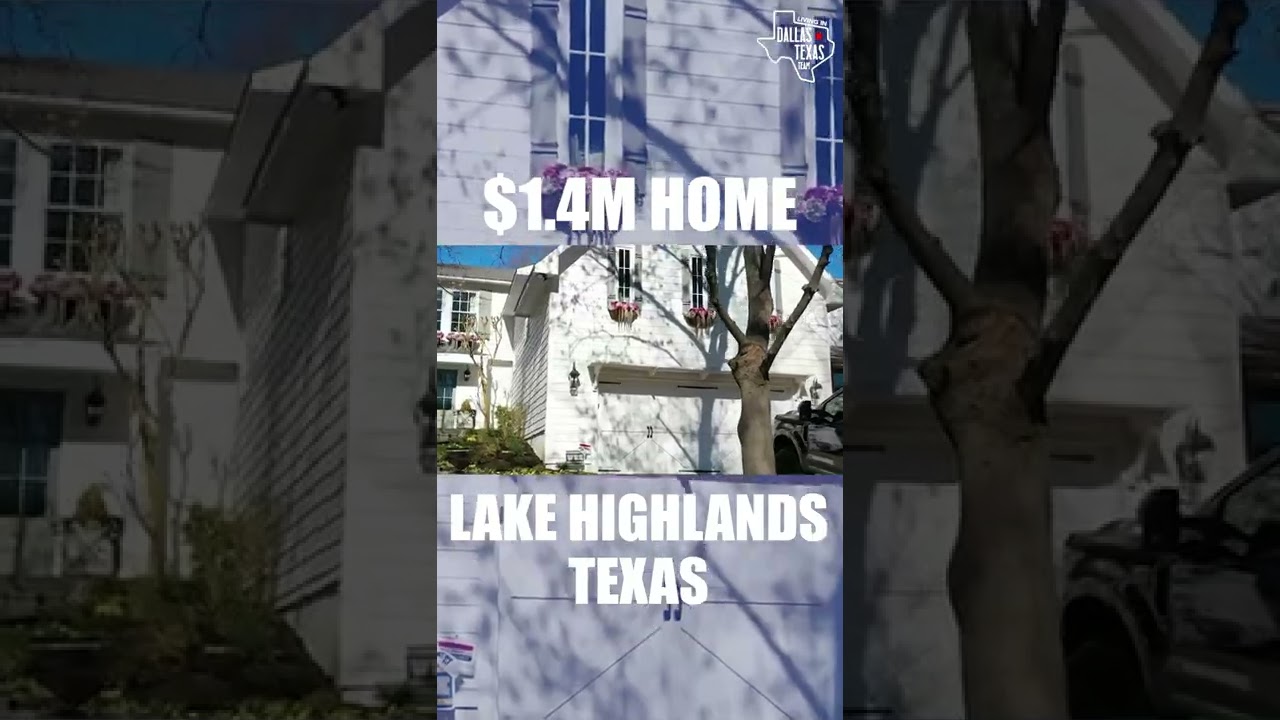 1.4 MILLION HOME IN LAKE HIGHLANDS TEXAS MOVE TO LAKE HIGHLANDS TEXAS
