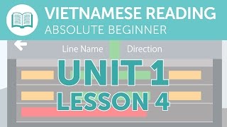 Vietnamese Reading Practice for Absolute Beginners - A Vietnamese Notice at the Station