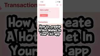 How to create a Hot Wallet in your TXC app screenshot 1