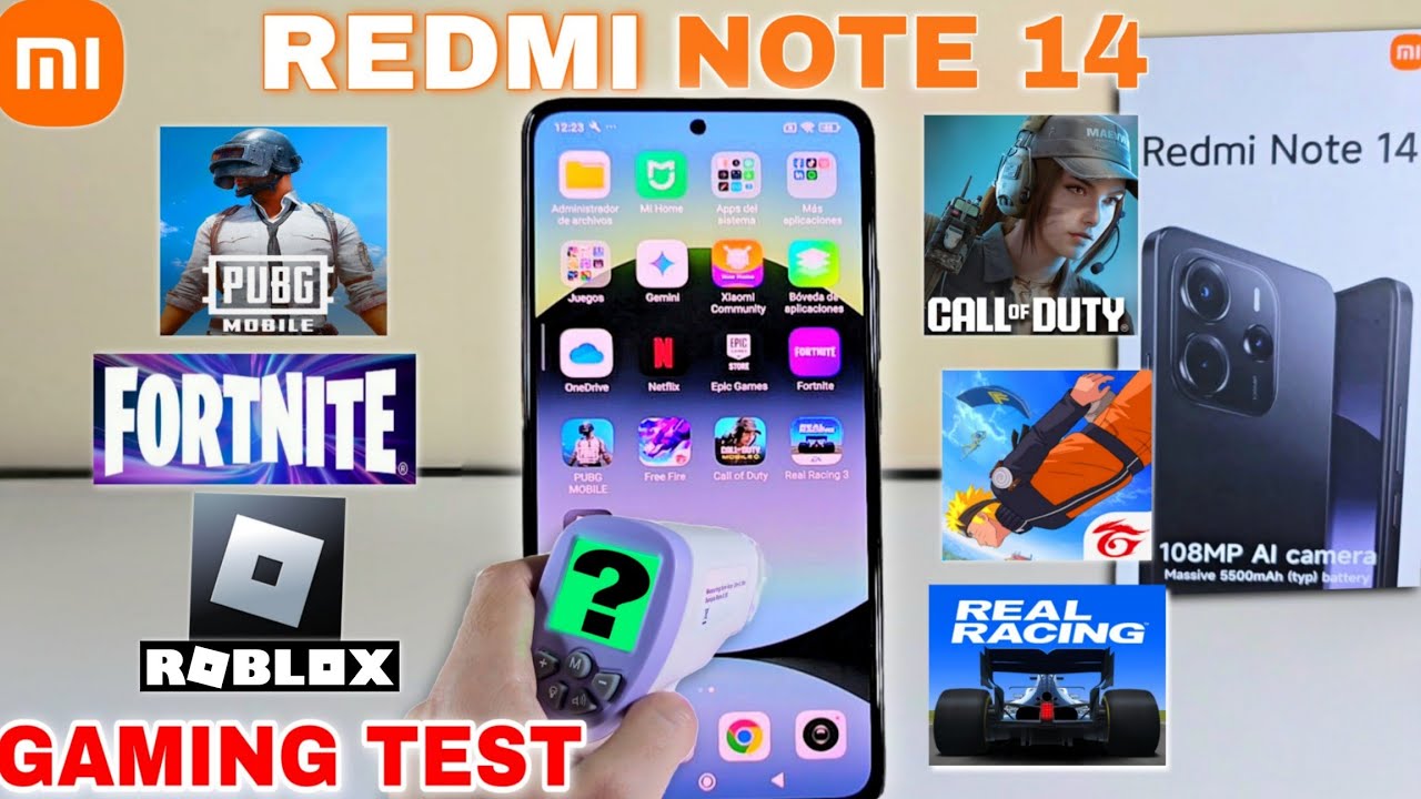 Redmi Note 14 ¡GAMING TEST! Fortnite, ROBLOX, Pubg y Más - YouTube