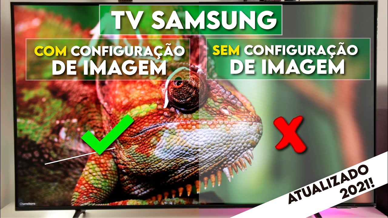 A MELHOR configuração de imagem para TV 4K SAMSUNG 2021