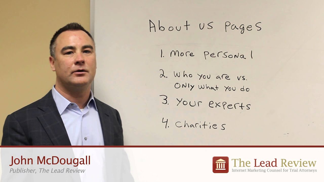 Write website about us