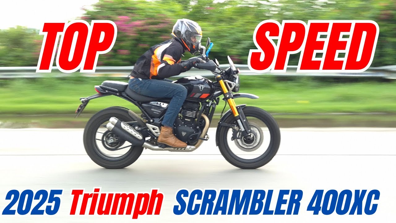 TOP SPEED TEST 2025 Triumph Scrambler 400XC