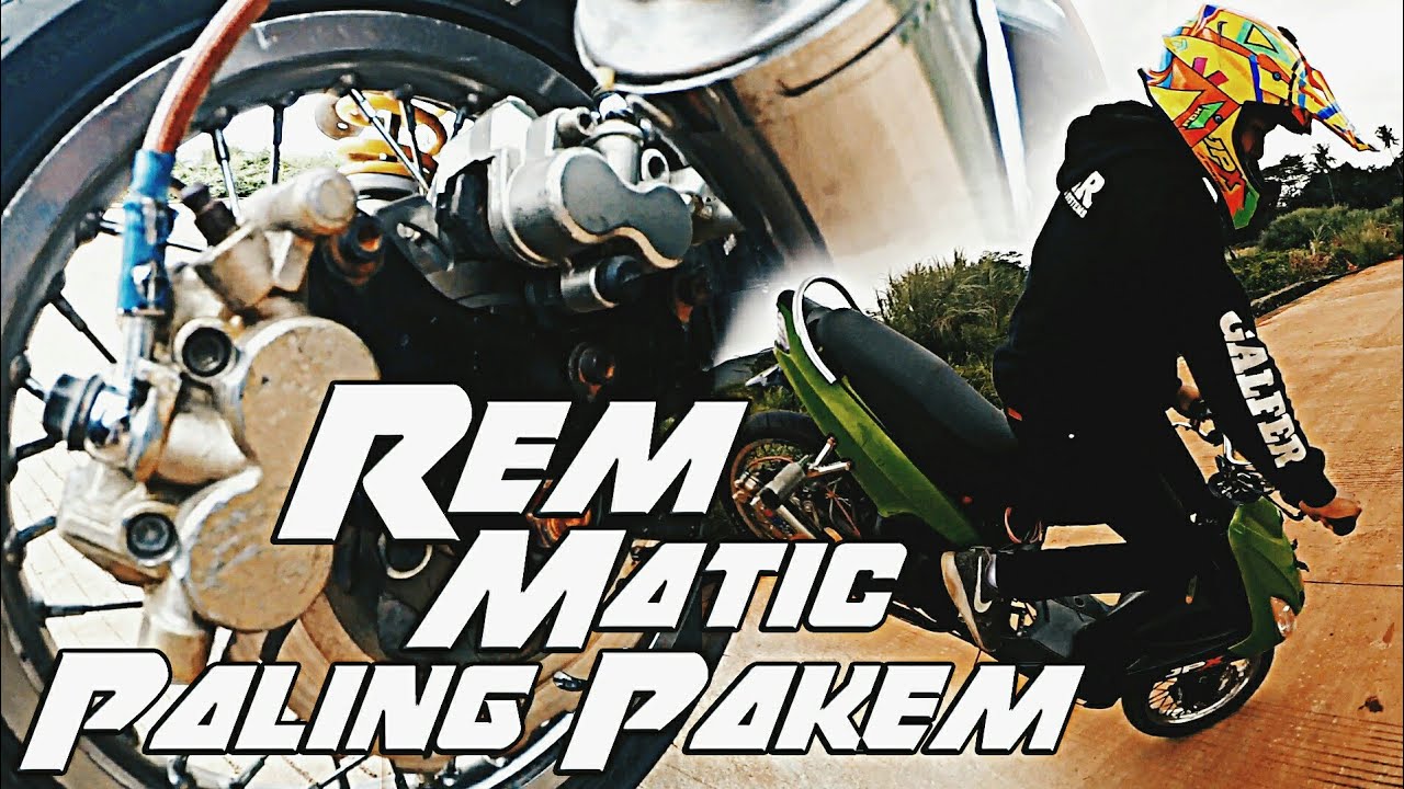 Modifikasi Rem Motor Matic Untuk Freestyle Mio Ijo Stuntvlog