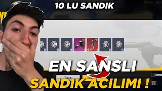 OHA ! EN COK İSTEDİGİM SETE TEK ATTIM 10 LU SANDIK AÇILIMI ! PUBG MOBİLE 