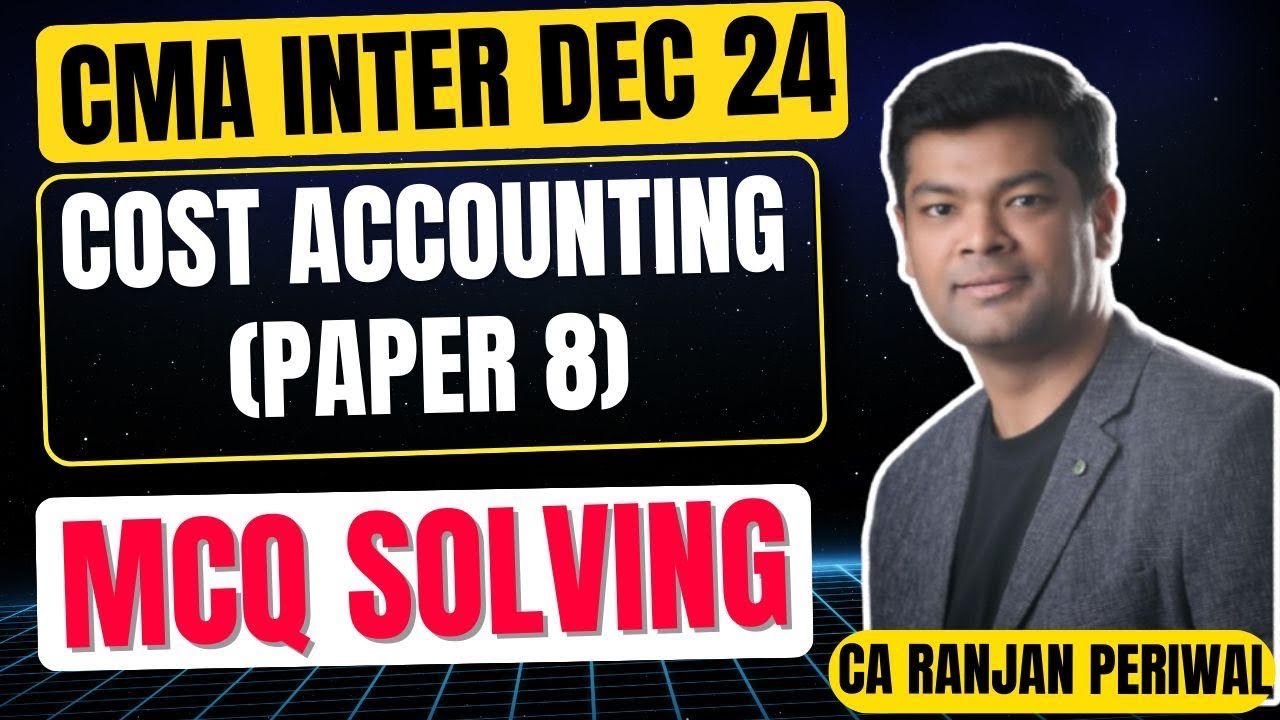 CMA Inter Cost Accounting MCQ Session - YouTube
