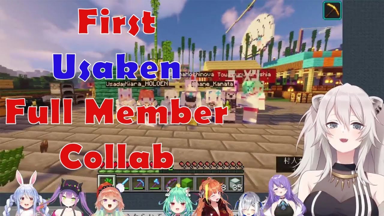 Moona Team VS Pekora Team, UsaKen First New Full Member Collab:Summer Festival but only DIE moments