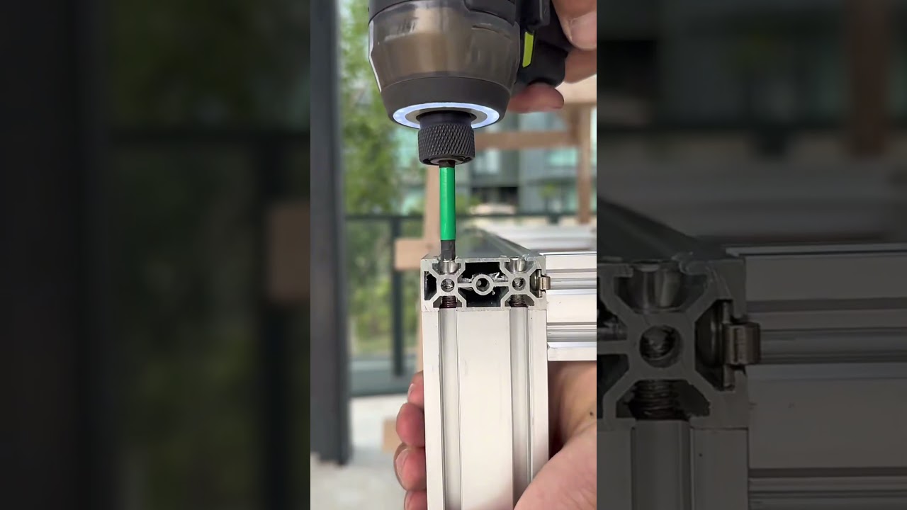 Assembling the aluminum frame