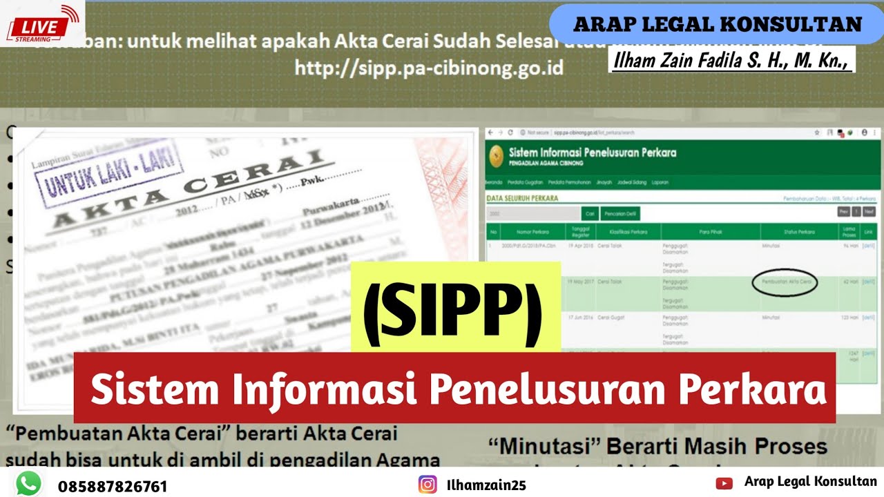 Cek Akta Cerai Jadi atau Belum secara ON-Line