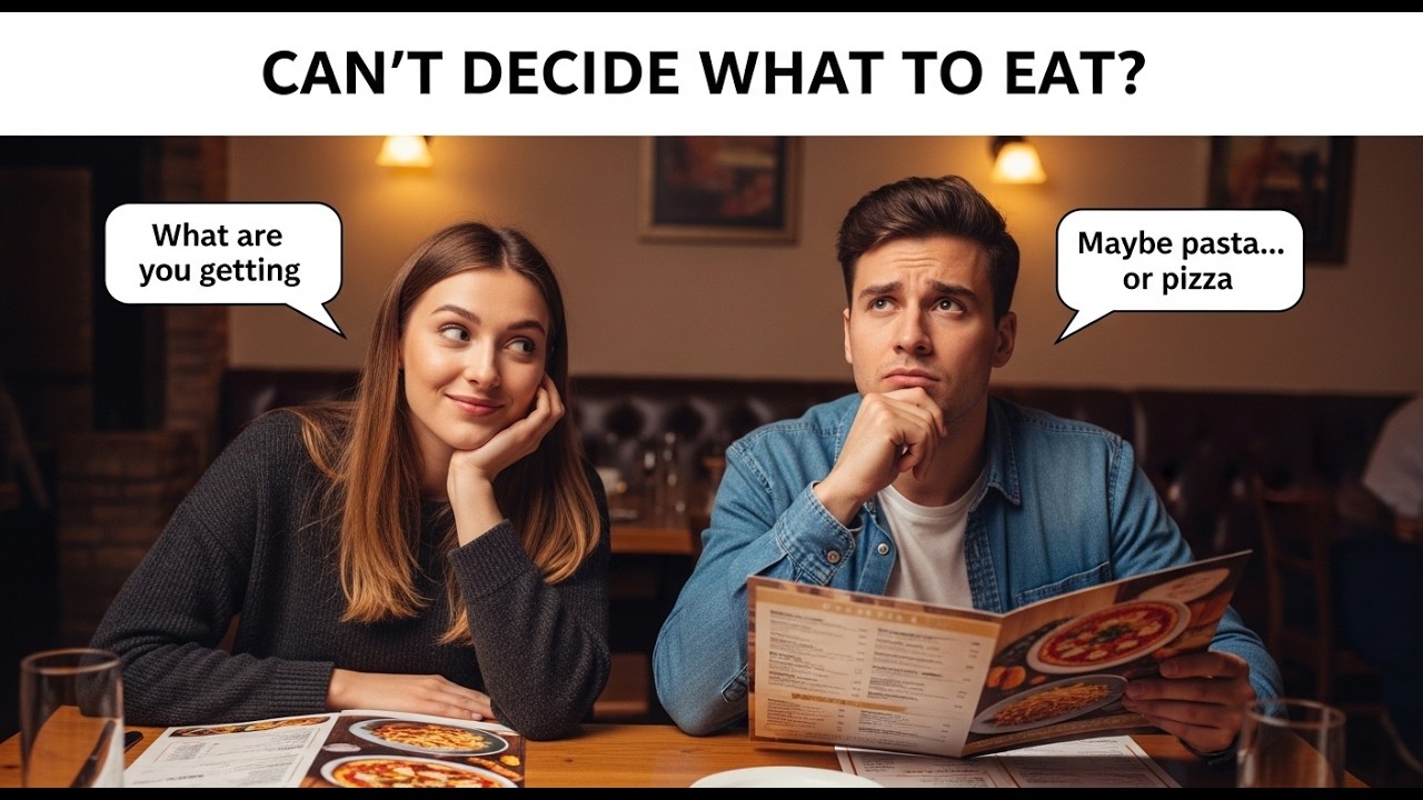 DON’T KNOW WHAT TO ORDER? 🍕 Real Restaurant Conversation