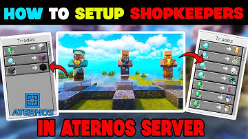 How To Add Custom Shopkeepers in Aternos Server | Shopkeepers  Full Setup