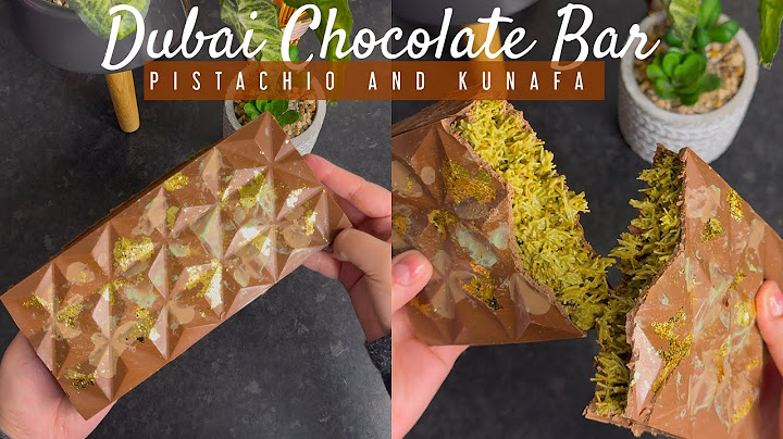HOW TO MAKE THE VIRAL DUBAI CHOCOLATE (PISTACHIO KUNAFA BAR)