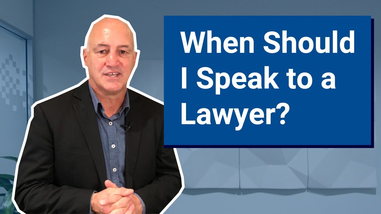 When Should I Speak to a Lawyer? YouTube