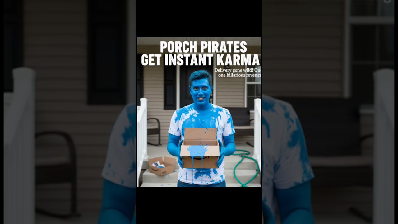 Porch Pirates get INSTANT KARMA 