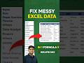 WRAPROWS Function in Excel ⚡ Fix Messy Excel Data in 1 Formula #exceltricks #techshorts #viralshorts