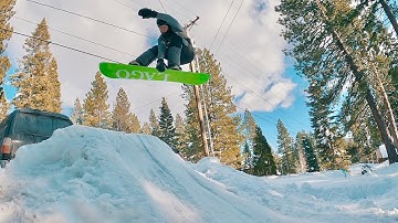 Building EPIC Backyard SNOWBOARD PARK!
