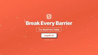 Saydi – Real-Time AI Voice Translator for Global Meetings (60+ Languages, Lowest Latency) screenshot 4