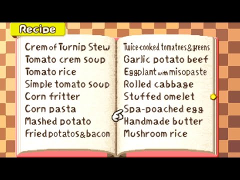N64 Harvest Moon Recipes