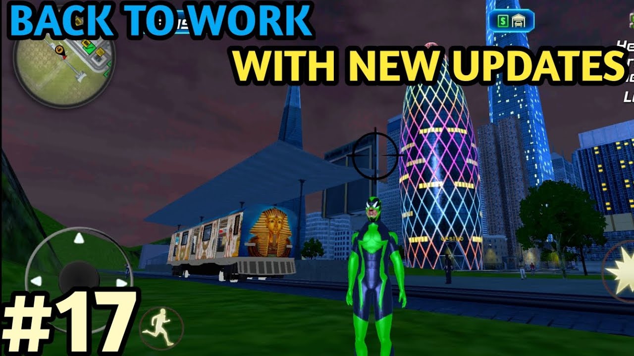 BACK TO CITY IN NIGHT | ROPE FROG NINJA HERO GAMEPLAY #17