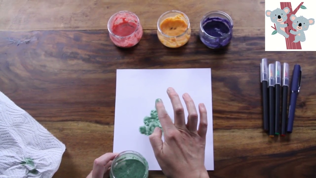 Komm, wir malen einen Tannenbaum