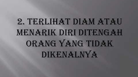 Fakta dan Ciri Seorang Introvert