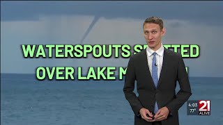What are waterspouts and how do they form?