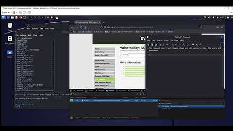 Kali Linux - SQLMAP SQL Injection attack against DVWA