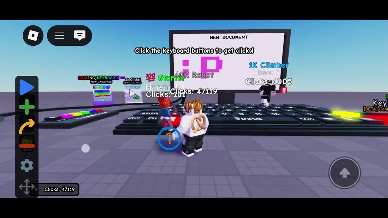 Using an auto clicker in a roblox game and seeing people's reaction ...