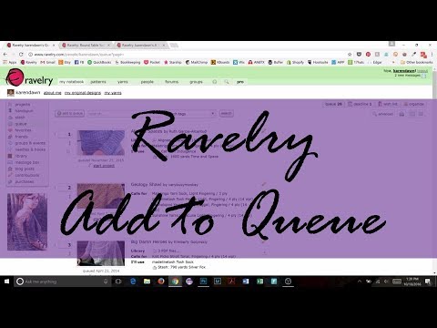 How to Add a Pattern to Your Ravelry Queue