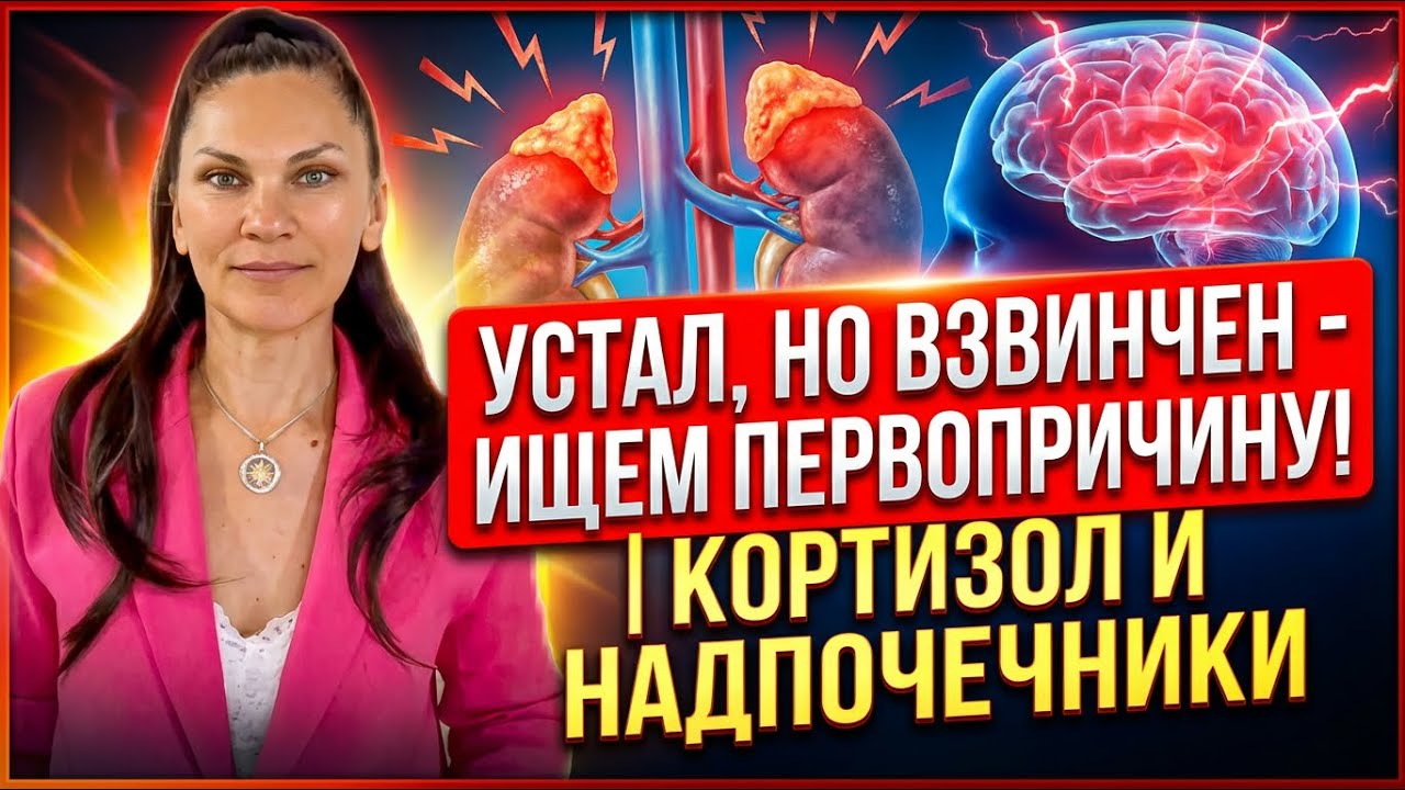 Устал, но взвинчен - ищем первопричину! | КОРТИЗОЛ и НАДПОЧЕЧНИКИ 