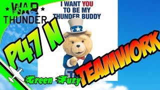 P47 N - War Thunder Squadron teamwork tactics